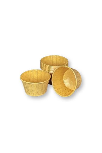 50 Adet Kağıt Muffin Cup Cake Kek Kalıbı Kraft
