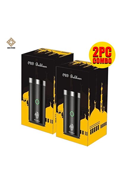 مبخرة كهربائية مجموعة مكونة من قطعتين للسيارة والمنزل، قابلة لإعادة الشحن عبر USB Type-C، باللون الأسود
