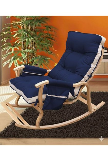 Sallanan Sandalye Minderi 50x120 cm Bank Minderi Bağlama İpli Çift Renk