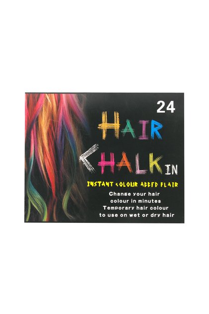 Cretă colorată pentru păr, set 24 culori