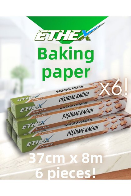 Baking Paper 37cm X 8m – (6 Pcs)