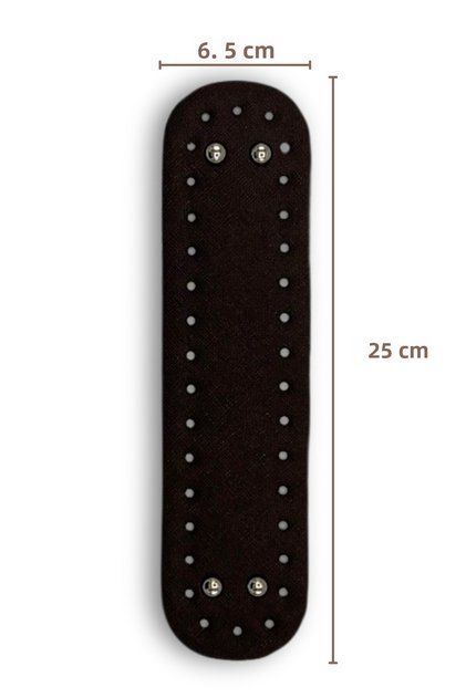 Baza pentru geanta Mini din piele artificiala 6,5Cmx25Cm Maro