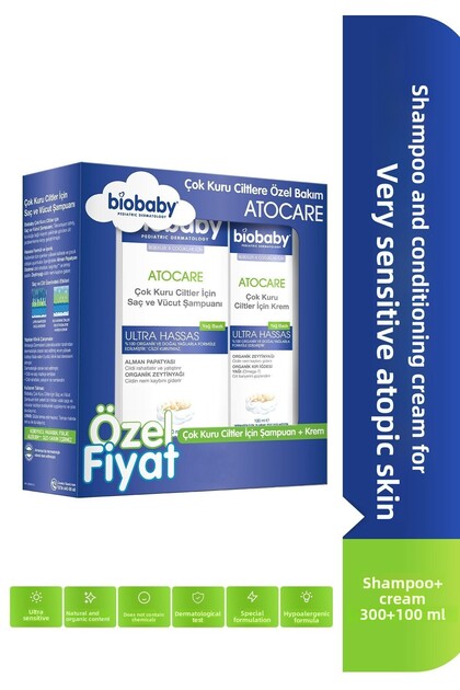 Atocare Shampoo for Very Dry and Atopy-Prone Skin 300 ml + Cream 100 ml – Advantageous Care