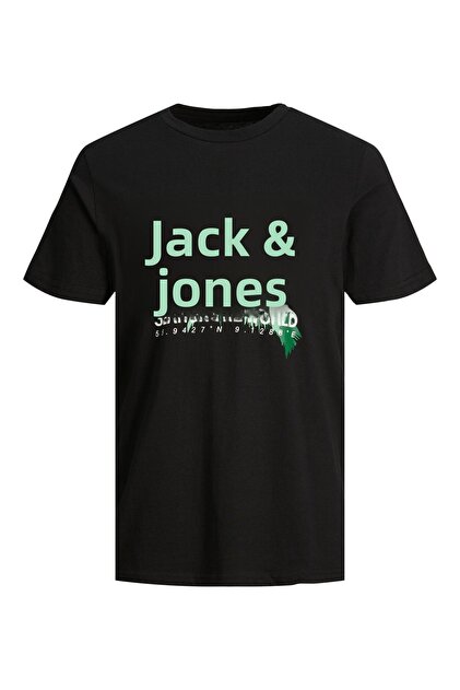 JACK & JONES Jjmako Tee Ss Crew Neck, stormy weather, L