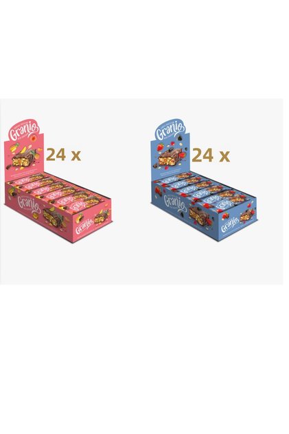 Fruity Cereal Bar Total 48 Pieces (Red Fruity and Tropics)