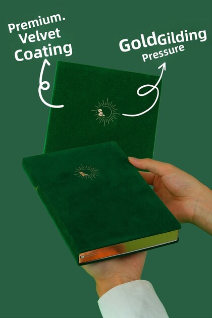 Bujo suede notebook 96 sheets a5 160 gr. lined