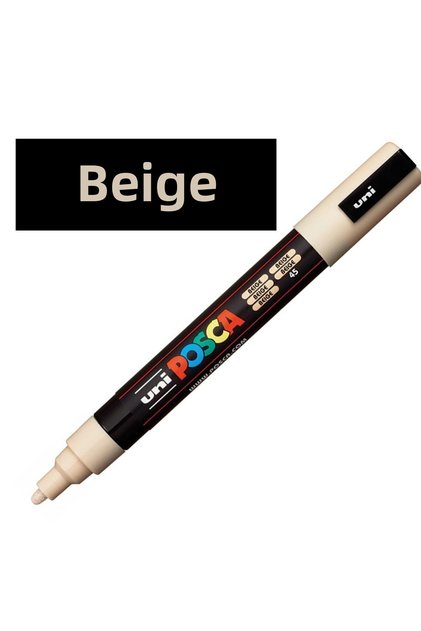 Posca Beige Marker Pc-1M (0.7mm) Poska Pc1M Pc - 1m