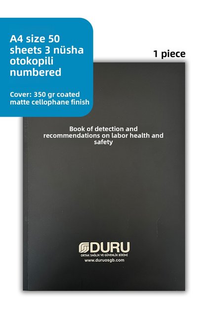 50 Sheets Job Safety and Sah Notebook