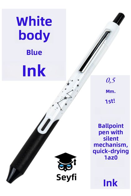 0.5mm Gel Ballpoint Pen Fluent Fast Drying Ink Writech American Brand Silent Pen