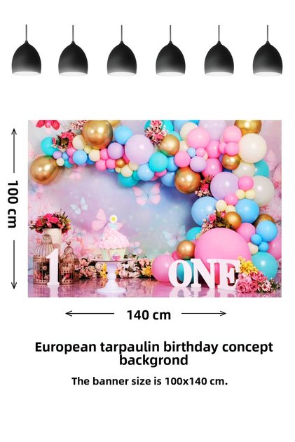 Kelebek Yaş Butterfly One Concept Decorare fundal foto Banner pentru ziua de naștere