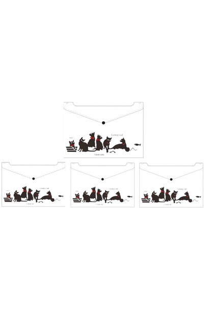 Clip File Patterned En0202 (4 Pieces)