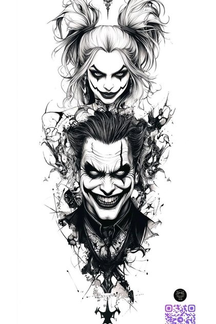 Joker Kapı Direk Kaplama Folyosu BASKILI STİCKER Sağ-Sol 2 Adet 22*50 CM