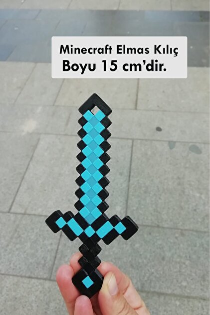 Asi Bursa3dfilament Minecraft Diamond Pickaxe,sword Set 15cm