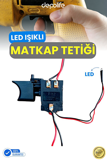 Depolife 7.2V - 24V Akülü Matkap Anahtarı Hız Kontrol Tetik