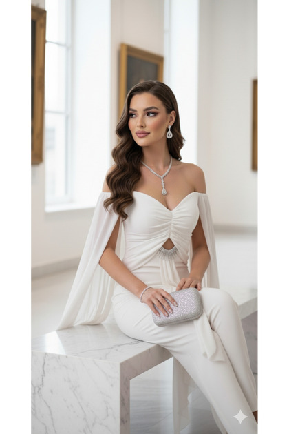 sachin and babi light blue dress HELENA DRESS IVORY – ARCINA ORI