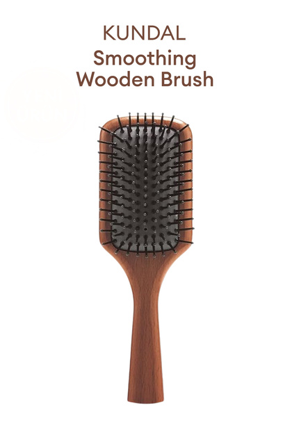 Wooden Comb Offering Easy and Comfortable Use Kundal Smoothing Wooden Brush