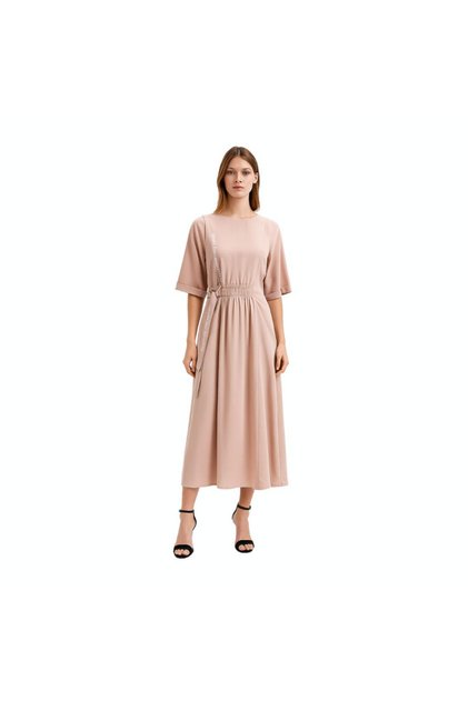 Light pink loose casual dress - comfortable and elegant design