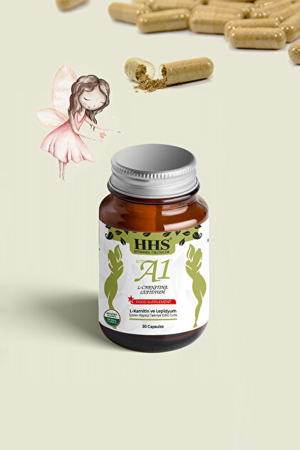 hhs a1 l carnitine lepidium 30 kapsül Hhs NEW A1 L-Carntine Lepdium 30 Kapsül (Şişe)