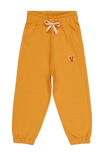 Cvl Embroidered Ornamental Lace-Up Sweatpants for 2-5 Years Old - Orange