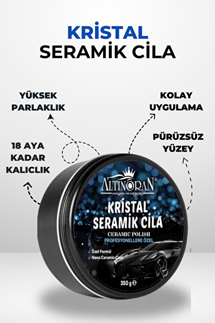 Altınoran Titanium Seramik Wax 100gr & Kristal Seramik Cila 350ml