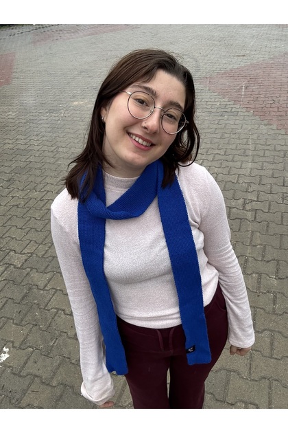 Mavi İz İnce Atkı