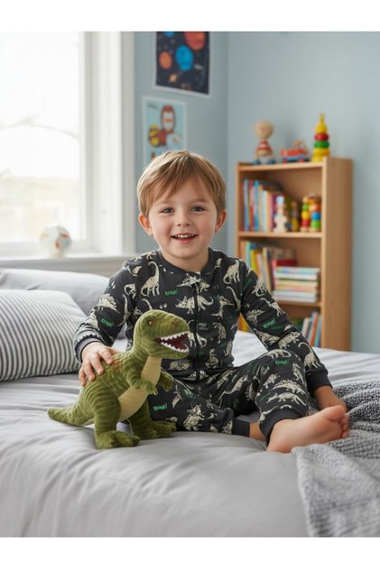 Roar Dino Empirme 30 Gr 6-9 Years Old Sleeping Bag - Gray 7-8 Years Old