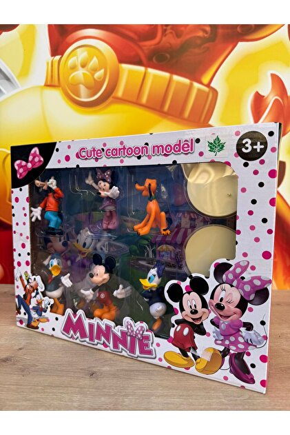 scntoys Mickey Mouse Minnie Donald Duck Goofy Pluto Daisy 6'Lı