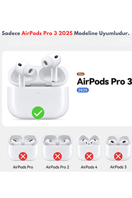 favorscase Airpods Pro 3 2025 Uyumlu Lansman Airpods Kılıfı İçi