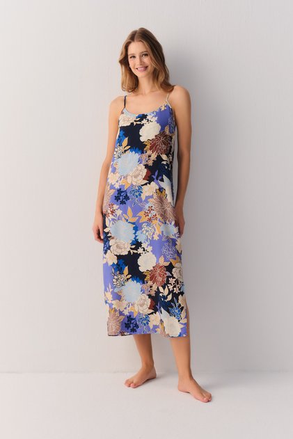 Flowery Night Long Nightgown