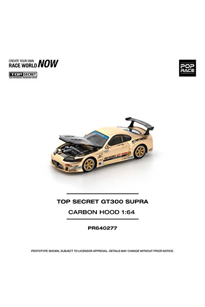 pop race 1 :64 Top Secret GT300 Supra Carbon Hood – Açılabilir
