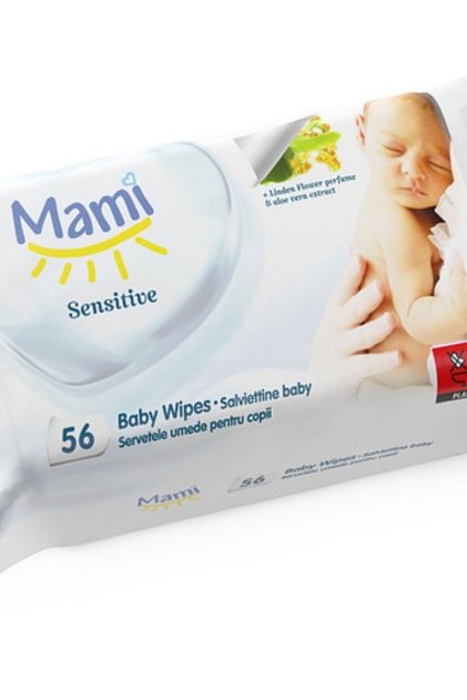 Șervețele umede Mami cu extract de Aloe Vera 72 buc/pach