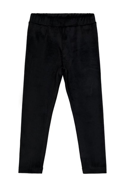 Girl's Leggings | Velvet | School Nursery and Daily Use - Black