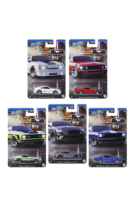 HOT WHEELS 1:64 Ford Mustang 60.Yıl Serisi GRT01-979M - Fiyatı