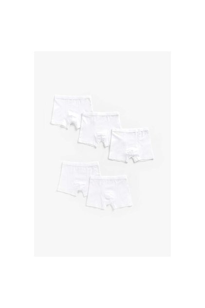 White Trunk Briefs - 5 Pack