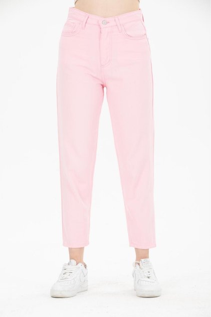 Women's Boyfriend Colorful Gabardine Fabric Four Season Trousers