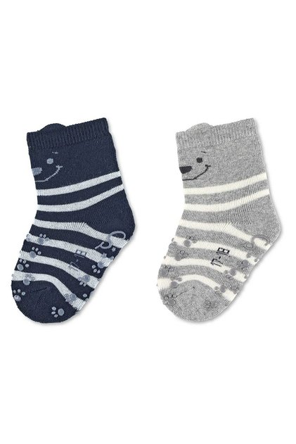 Bear Patterned 2-Piece Anti-Slip Socks