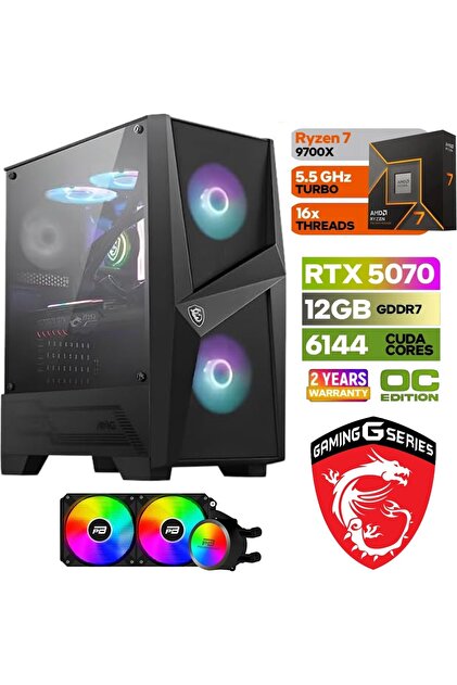 MSI Gaming Pc Ddr5 -Rtx 5070 12GB – Ryzen 7 9700X – 32GB Ddr5 Ram