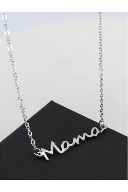 Colier Argintiu cu Pandantiv "MAMA" - 88847