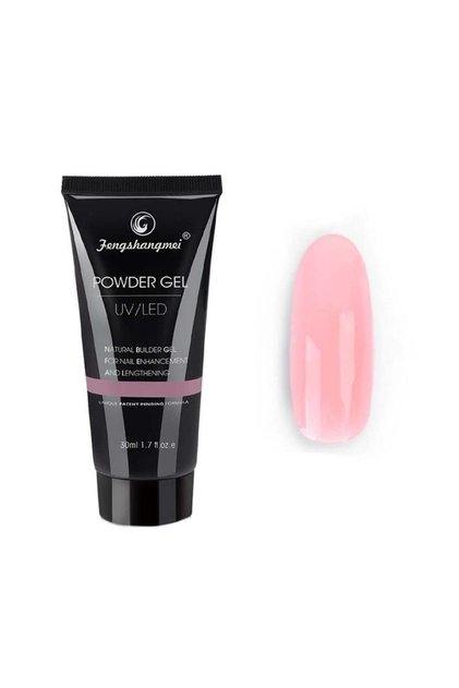 Polygel για την κατασκευή νυχιών, 30ml, UV/LED Gel για μοντελοποίηση και επέκταση-08 Nude