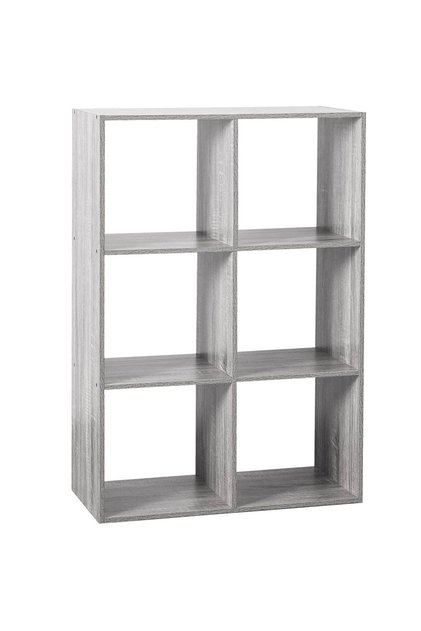 Ράφι 5Five Mix n'Modul με 6 διαμερίσματα, μοριοσανίδα, 68x32x101 cm, γκρι