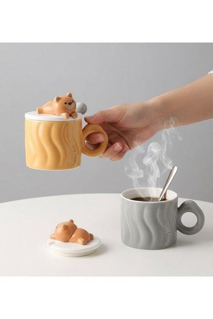 Lazy Bear Themed Ceramic Mug