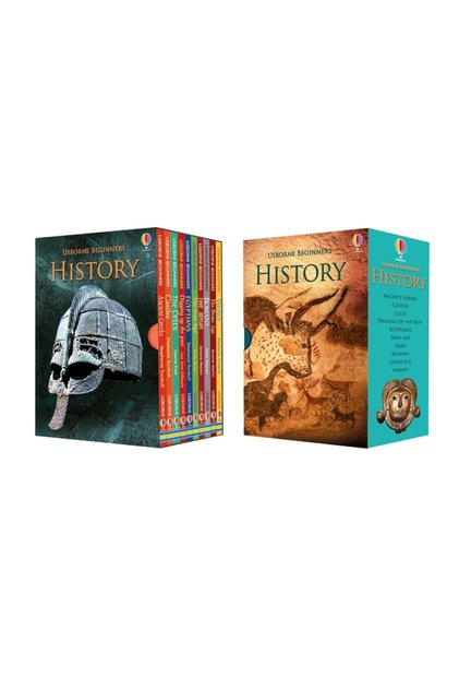 Usborne Beginners History 10-Book Collection Box Set (Твърди корици)