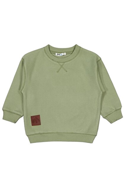 Civil Erkek Çocuk Karyoka Dikişli Sweatshirt | Selanik Uzun Kol | Okul Kreş ve Günlük Kullanım - Haki