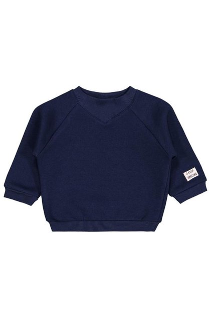 Keep Smiling Label Basic 6-18 Months Sweatshirt - Navy Blue