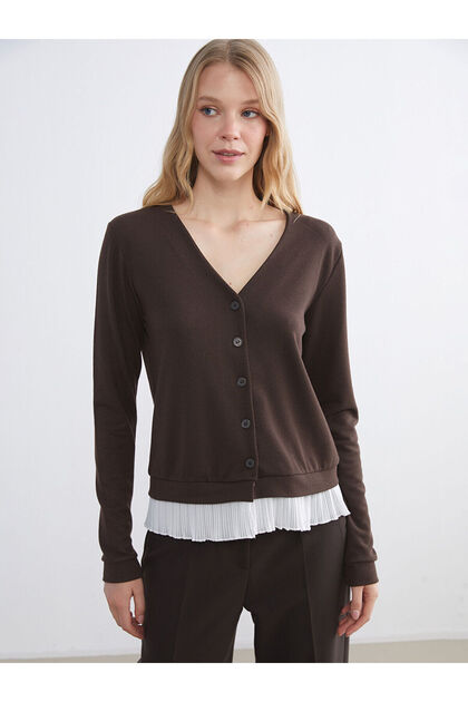 V-Neck Women's Cardigan