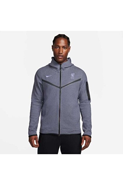 Nike Liverpool FC Tech Fleece Hoodie Full-Zip Erkek Sweatshirt