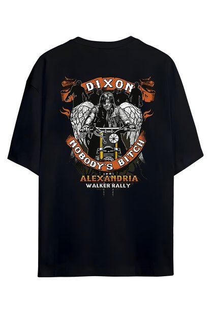 THE WALKING DEAD TASARIMLI YÜKSEK BASKI KALİTELİ UNISEX YENİ SEZON OVERSIZE PAMUKLU T-SHIRT