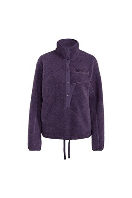 adidas W Mt Ess Fz Fl Kadın Outdoor Polar Ceket JX5078 Siyah