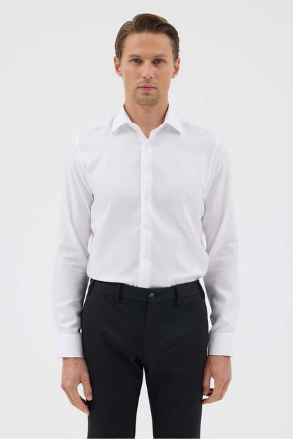 Classic White Dobby Men's Shirt