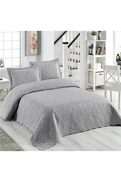 Double Solid Color Quilted Bedspread, Simple and Stylish Appearance (250 X 260cm)